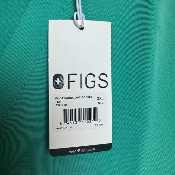 FIGS Technical Collection Women's Scrub Set Women XXL Catarina/Yola Skinny Green - Picture 4 of 15